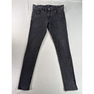 Women's Black Denim Skinny Jeans 13 Stretch Mid Rise Comfortable